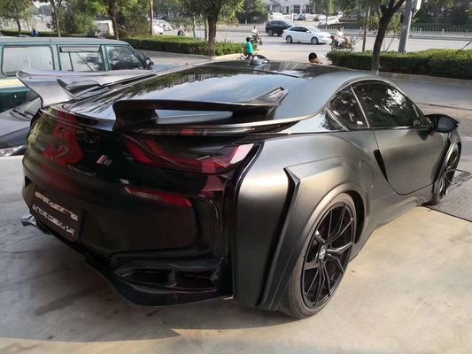 برای BMW I8 کیت بدن فیبر کربن I8 ارتقاء سبک انرژی جلو و عقب بامپر اسپویلر کیت گسترده