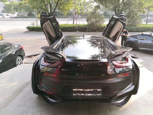 برای BMW I8 کیت بدن فیبر کربن I8 ارتقاء سبک انرژی جلو و عقب بامپر اسپویلر کیت گسترده