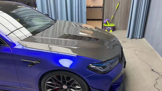 برای BMW سری 5 G30 G38 F90 پوشش ماشین فیبر کربن G30 G38 F90 پوشش درب موتور فیبر کربن خشک