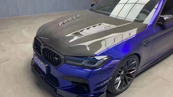 برای BMW سری 5 G30 G38 F90 پوشش ماشین فیبر کربن G30 G38 F90 پوشش درب موتور فیبر کربن خشک
