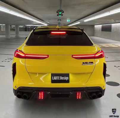 قطعات اتوماتیک برای BMW X6M F96 کیت بدن فیبر کربن X6M F96 ارتقا یافته سبک طراحی LARTE پیشانی شلوار پخش کننده اسپویلر کیت بدن