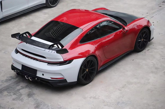 کیت بدن مواد پلاستیکی PP برای Porsche911 992 992 ارتقا یافته مدل GT3 جلو و عقب باپر ساید دامن اسپویلر هود کیت بدن