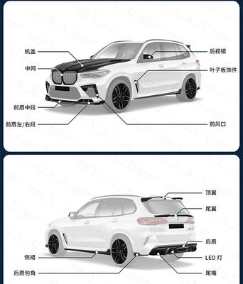 قطعات اتوماتیک برای BMW X5M F95 کیت بدن فیبر کربن X5M F95 ارتقا یافته سبک LD