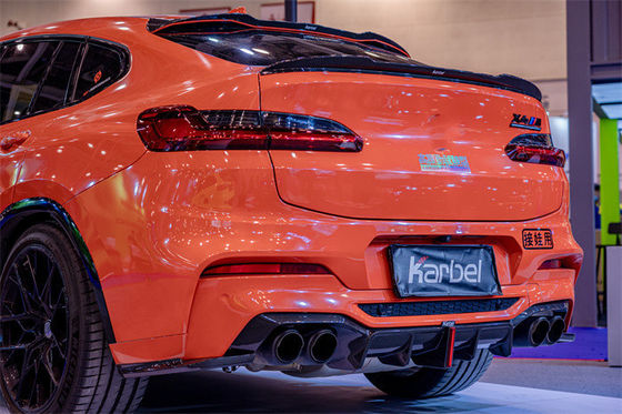 قطعات اتوماتیک برای BMW X4M کیت بدن فیبر کربن X4M کیت بدن فیبر کربن جلو اسپوپ دیفوزر اسپویلر هود