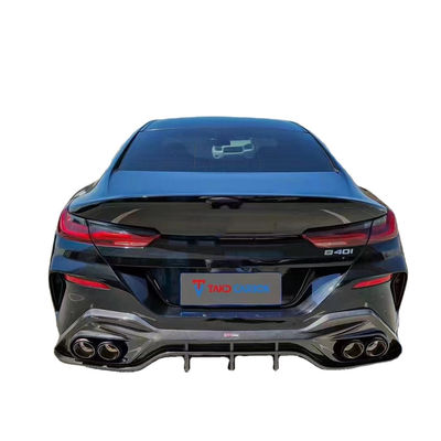 قطعات اتوماتیک برای BMW سری 8 G14 G15 G16 840i کیت بدن فیبر کربن 840i فیبر کربن پیشانی اسپویلر جانبی