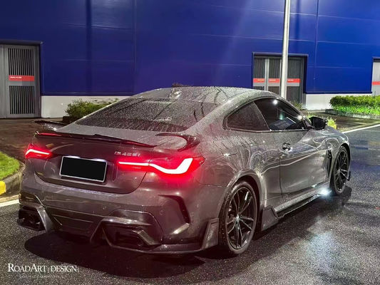 کیت بدن فیبر کربن برای BMW سری 4 G22 G22 کیت بدن فیبر کربن جلو شال دیفوزر اسپویلر جانبی کمد خشک فیبر کربن