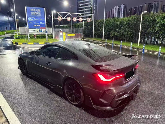 کیت بدن فیبر کربن برای BMW سری 4 G22 G22 کیت بدن فیبر کربن جلو شال دیفوزر اسپویلر جانبی کمد خشک فیبر کربن