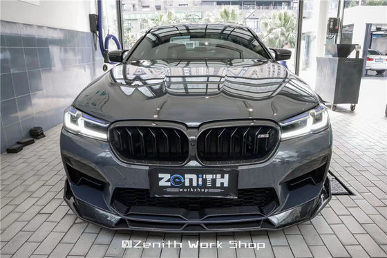 قطعات اتوماتیک کیت بدن فیبر کربن برای BMW M5 F90 M5 F90 کیت بدن فیبر کربن جلو شلوار پخش کننده اسپویلر جانبی دامن هود