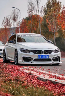 برای BMW M3 M4 F80F82 کیت بدن فیبر کربن M3 M4 F80F82 ارتقا یافته فیبر کربن پیشانی لب جلو اسپویلر