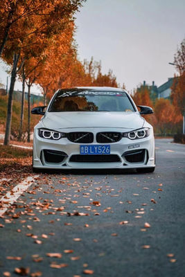 برای BMW M3 M4 F80F82 کیت بدن فیبر کربن M3 M4 F80F82 ارتقا یافته فیبر کربن پیشانی لب جلو اسپویلر