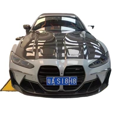 برای BMW G80 G82M3 M4 کیت بدن فیبر کربن G80 G82M3 M4 Paktechz Upgraded Style پیشانی لب پخش کننده اسپویلر هود