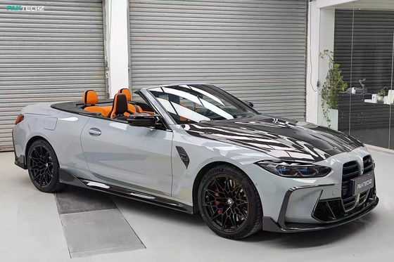برای BMW G80 G82M3 M4 کیت بدن فیبر کربن G80 G82M3 M4 Paktechz Upgraded Style پیشانی لب پخش کننده اسپویلر هود