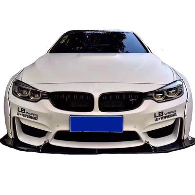LB Wide-body Kit برای BMW M4 F82 Wide-body Kit M4 F82 ارتقا یافته LB Style Front Lip Diffuser Spoiler کیت بدن فیبر کربن