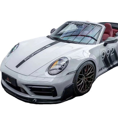 برای پورشه 992s کیت بدنه فیبر کربن 992s AE سبک خشک فیبر کربن لب جلو اسپویلر طرفی