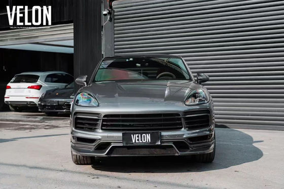 تعویض 2019 Porsche Cayenne کیت بدن دامن های جانبی خشک فیبر کربن دیفوزر اسپویلر