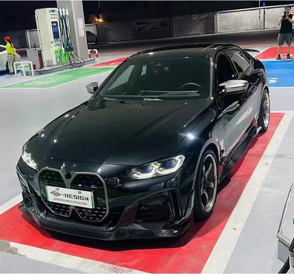 برای BMW I4 کیت بدن فیبر کربن کیت بدن فیبر کربن I4 دیفوزر لب جلو اسپویلر ساید سکرت هود I4