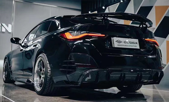برای BMW I4 کیت بدن فیبر کربن کیت بدن فیبر کربن I4 دیفوزر لب جلو اسپویلر ساید سکرت هود I4
