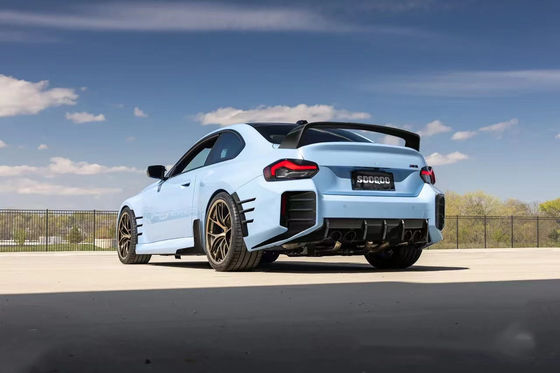 برای BMW M2 G87 کیت بدن فیبر کربن M2 G87 ارتقا یافته MP سبک فیبر کربن جلو لب پخش کننده اسپویلر کیت بدن