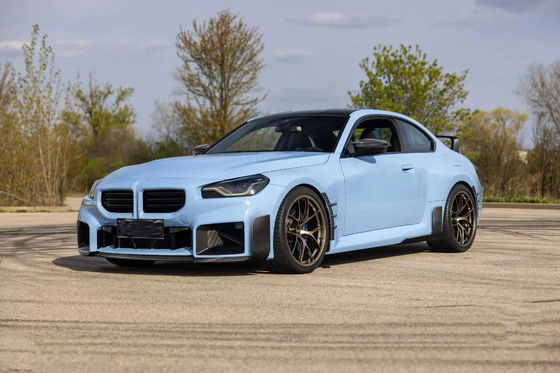 برای BMW M2 G87 کیت بدن فیبر کربن M2 G87 ارتقا یافته MP سبک فیبر کربن جلو لب پخش کننده اسپویلر کیت بدن