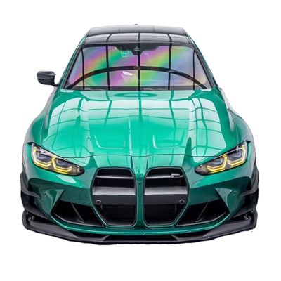 برای BMW G80 G82 M3 M4 کیت بدن فیبر کربن G80 G82 M3 M4 ارتقاء یافته AE سبک جلو لب پخش کننده اسپویلر جانبی کمد بدن