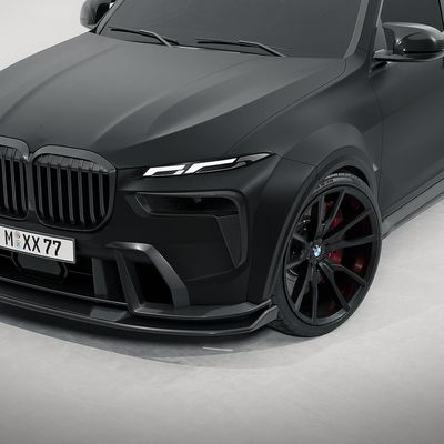 برای BMW X7 کیت بدن فیبر کربن X7 کیت بدن فیبر کربن پیشانی لب پخش کننده اسپویلر هود ساید سکرت وسیع