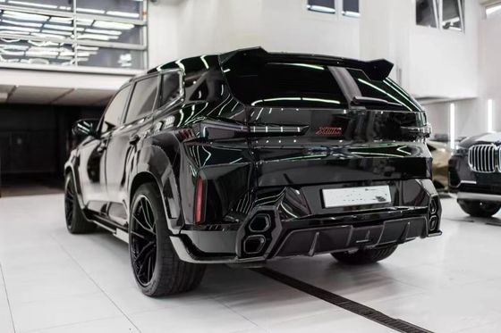 برای BMW XM کیت گسترده فیبر کربن XM ارتقا می یابد سبک RNG فیبر کربن لبه جلو پخش کننده چرخ قوس اسپویلر هود بدن گسترده