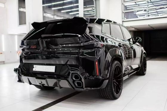 برای BMW XM کیت گسترده فیبر کربن XM ارتقا می یابد سبک RNG فیبر کربن لبه جلو پخش کننده چرخ قوس اسپویلر هود بدن گسترده