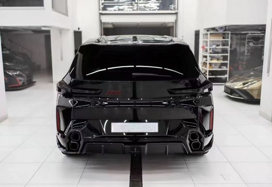 برای BMW XM کیت گسترده فیبر کربن XM ارتقا می یابد سبک RNG فیبر کربن لبه جلو پخش کننده چرخ قوس اسپویلر هود بدن گسترده
