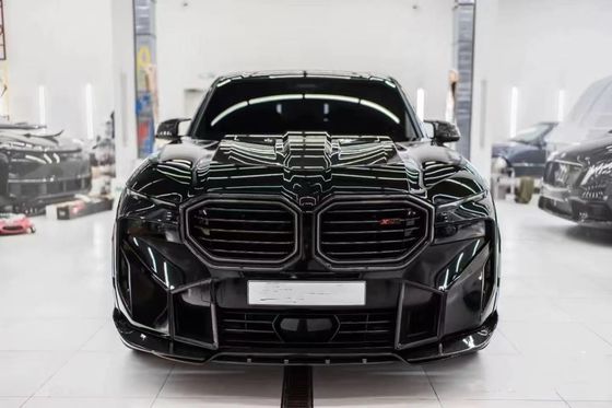 برای BMW XM کیت گسترده فیبر کربن XM ارتقا می یابد سبک RNG فیبر کربن لبه جلو پخش کننده چرخ قوس اسپویلر هود بدن گسترده