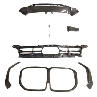 برای BMW X7 کیت بدن فیبر کربن X7 OEM سبک فیبر کربن پیشانی لب پخش کننده سایز نور بزرگ کیت بدن