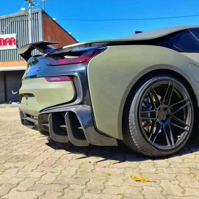برای BMW I8 کیت بدن فیبر کربن I8 فیبر کربن پیشانی لب پخش کننده اسپویلر دامن جانبی
