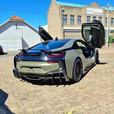 برای BMW I8 کیت بدن فیبر کربن I8 فیبر کربن پیشانی لب پخش کننده اسپویلر دامن جانبی