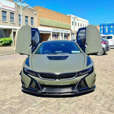 برای BMW I8 کیت بدن فیبر کربن I8 فیبر کربن پیشانی لب پخش کننده اسپویلر دامن جانبی