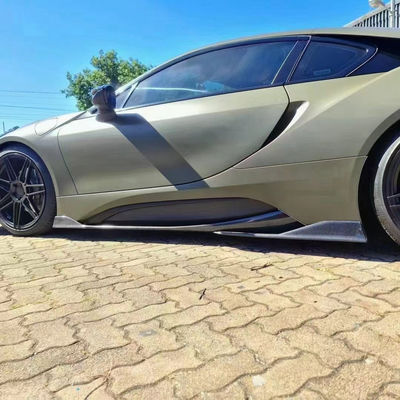 برای BMW I8 کیت بدن فیبر کربن I8 فیبر کربن پیشانی لب پخش کننده اسپویلر دامن جانبی