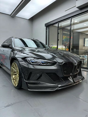 4 کوپ BMW M3 کیت بدنه آبی جایگزین جلو سبک GEEX جلو بامپر Fenders