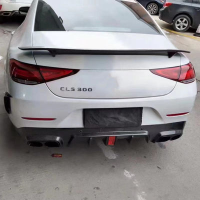 فروش 2018-2022 برای مرسدس CLS300 CLS350 W257 کیت بدنه فیبر کربن CLS فیبر کربن جلو اسکوپ اسپویلر دیفوزر عقب