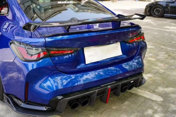 G82 M4 Bmw M4 کیت بدن F82 لب جلو G80 M3 دامن های جانبی دیفوسر فیبر کربن