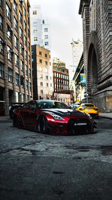 محصولات گرم 2022 GTR R35wide Bodyki Body Kit برای نیسان GTR R35 جلو و عقب باپر اسپویلر