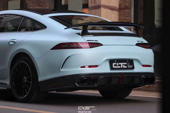 قطعات خودرو برای مرسدس بنز AMG GT50 GT53 کیت بدن فیبر کربن GT50 GT53 Gt63 فیبر کربن دیفوسر فیبر کربن اسپویلر