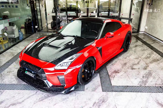 برای کیت بدن نیسان GTR GTR R35 ارتقاء می یابد کیت بدن فیبر کربن جلو و عقب باپر اسپویلر