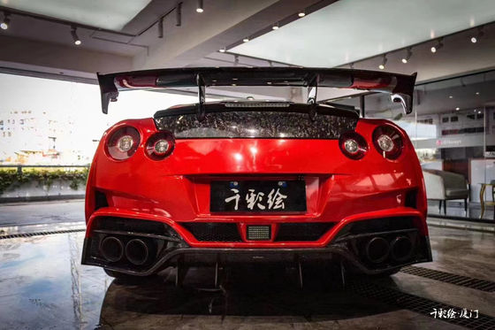 برای کیت بدن نیسان GTR GTR R35 ارتقاء می یابد کیت بدن فیبر کربن جلو و عقب باپر اسپویلر
