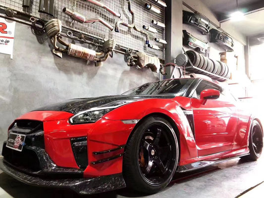 برای کیت بدن نیسان GTR GTR R35 ارتقاء می یابد کیت بدن فیبر کربن جلو و عقب باپر اسپویلر