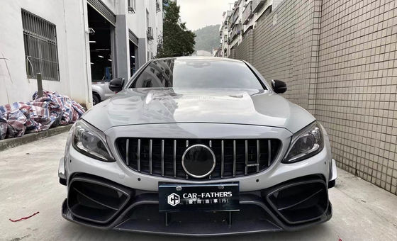 محصول جدید برای مرسدس W205 AMG C63 کوپه کیت بدنه C63 کوپه ارتقا یافته IMP سبک جلو بامپر