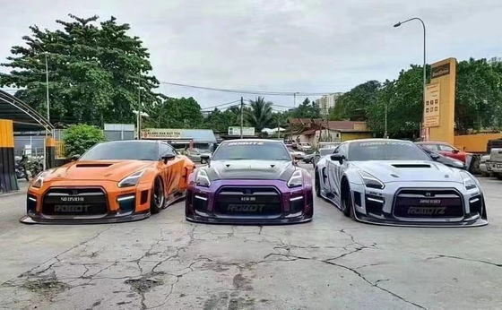بسته شخصی سازی شده 2022 نیسان کیت بدن جلو و عقب GTR R35 پوشش باپر ماشین