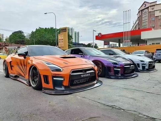 بسته شخصی سازی شده 2022 نیسان کیت بدن جلو و عقب GTR R35 پوشش باپر ماشین