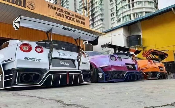 بسته شخصی سازی شده 2022 نیسان کیت بدن جلو و عقب GTR R35 پوشش باپر ماشین