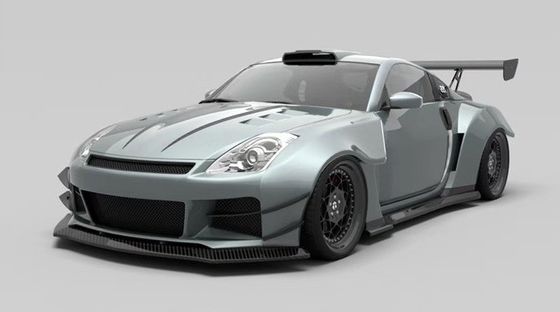 چاقوی هوا FRP نیسان 350z کیت بدن گسترده دامن های جانبی OEM جلو و عقب بامپر