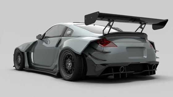 چاقوی هوا FRP نیسان 350z کیت بدن گسترده دامن های جانبی OEM جلو و عقب بامپر