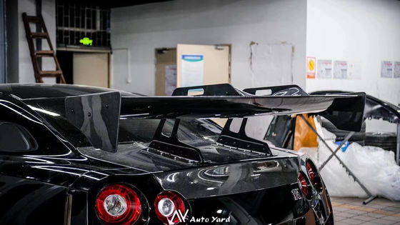 نقره GTR نیسان کیت بدن LB سبک اسپویلر ماشین اردک دم باله های بدن کیت بدن اسپویلر