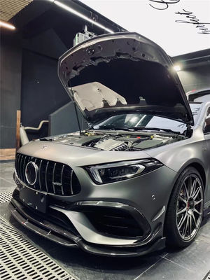 کیت بدنه فیبر کربن محصول جدید برای مرسدس CLA45S W177 CLA45S W177 فیبر کربن جلو شوله پخش کننده اسپویلر